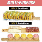 Taco Tray Holder Food Charcuterie Kitchen Gift