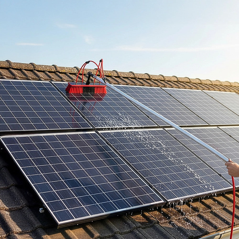 7m Water Fed Pole Cleaning Kit – Solar Panel & Window Cleaner System with Brush