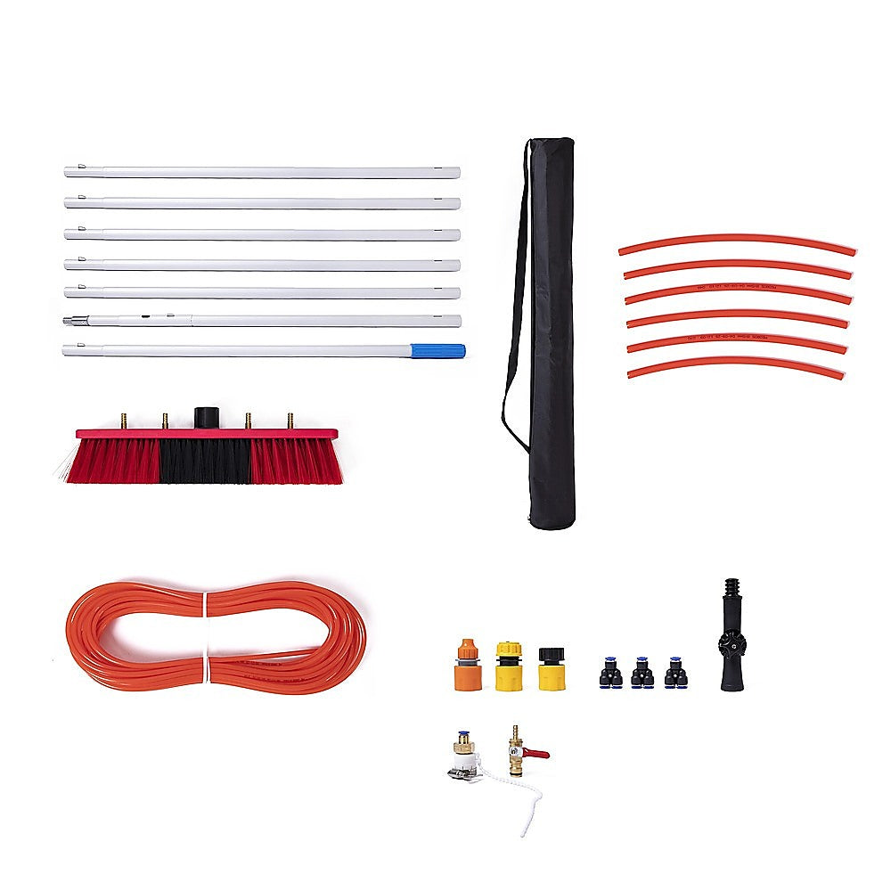 7m Water Fed Pole Cleaning Kit – Solar Panel & Window Cleaner System with Brush