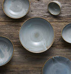 Sauce Dish organic shape 8cm Steel Grey Glaze