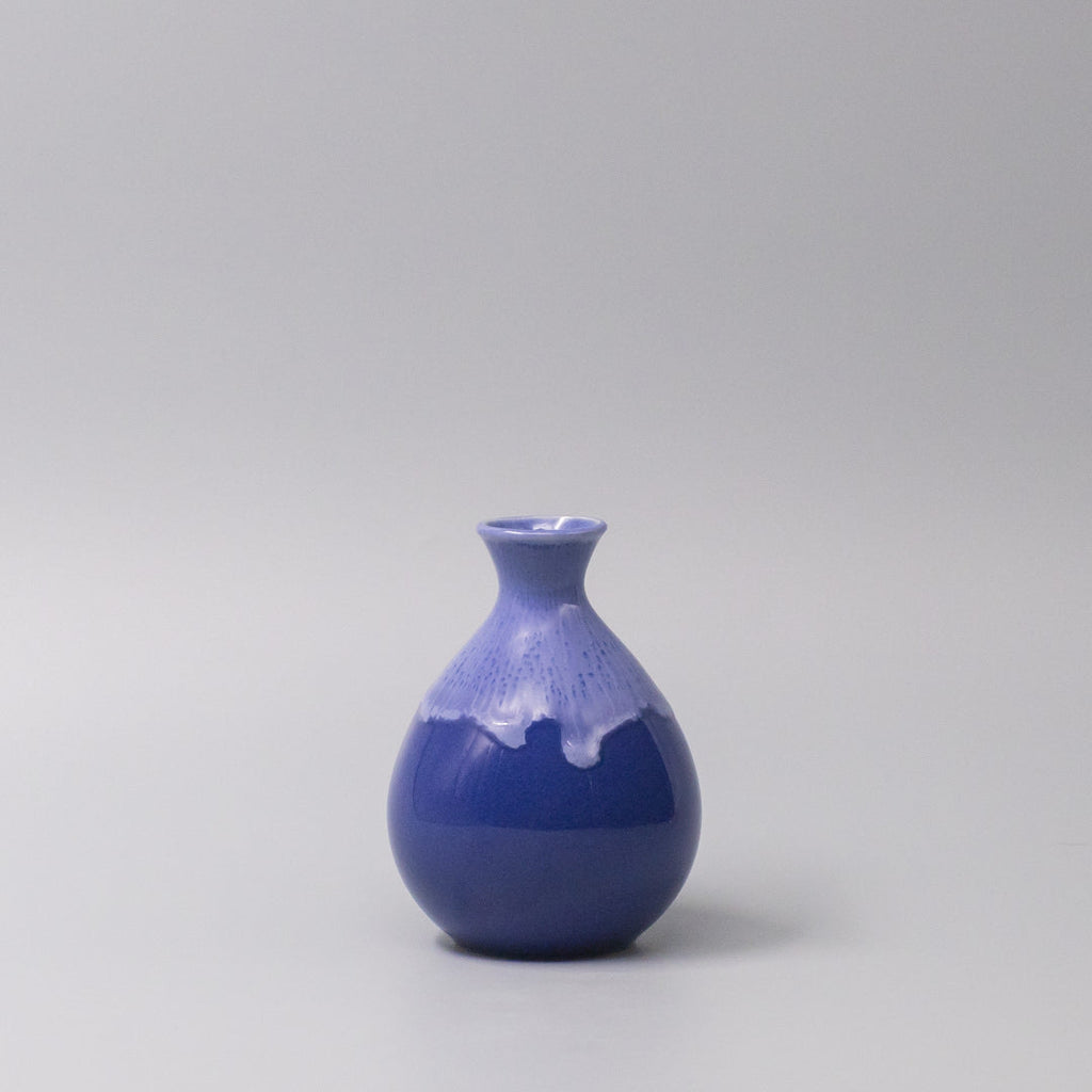 Sake Jug 300ml Cornflower Blue white Drip