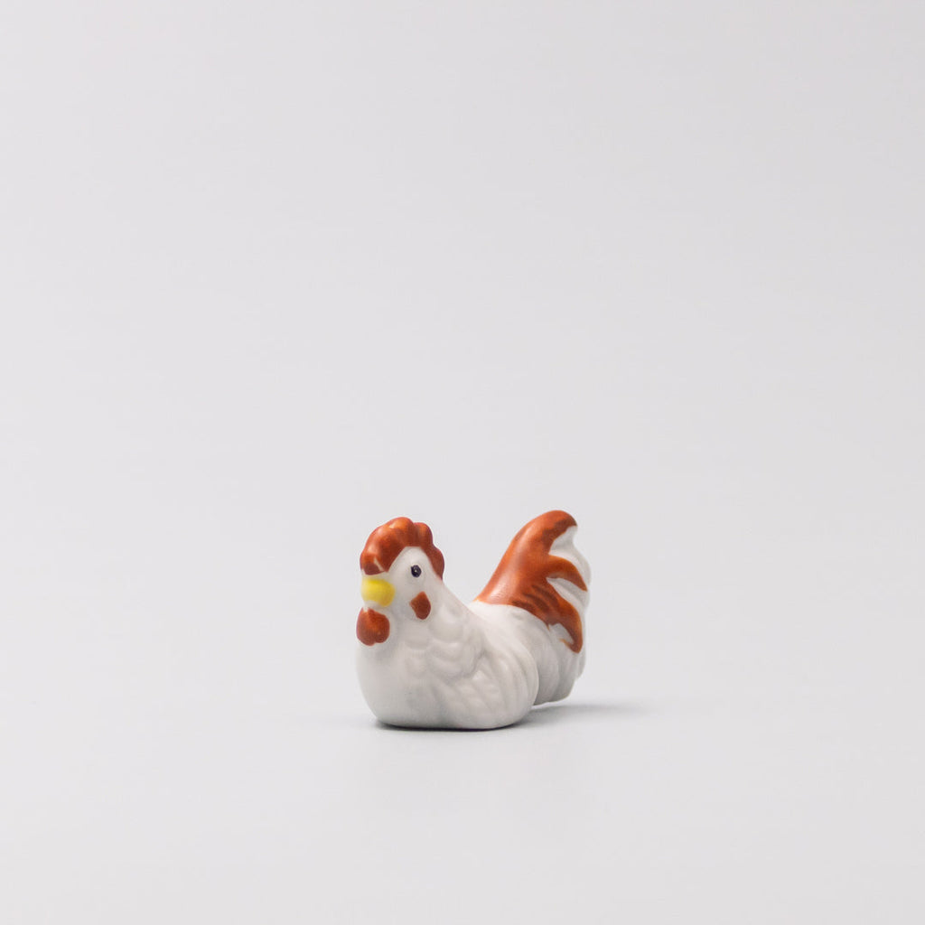 Chopstick Rest White and Red Rooster