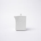 Soy Pot Squared 150ml Textured White Glaze