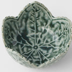 Sauce Dish Leaf 7.5cm Green Glaze