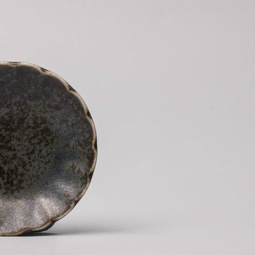 Sauce Dish 8cm Scallop Indigo Fade Glaze