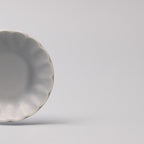 Sauce Dish 8cm Scallop Ice Blue Gloss Glaze