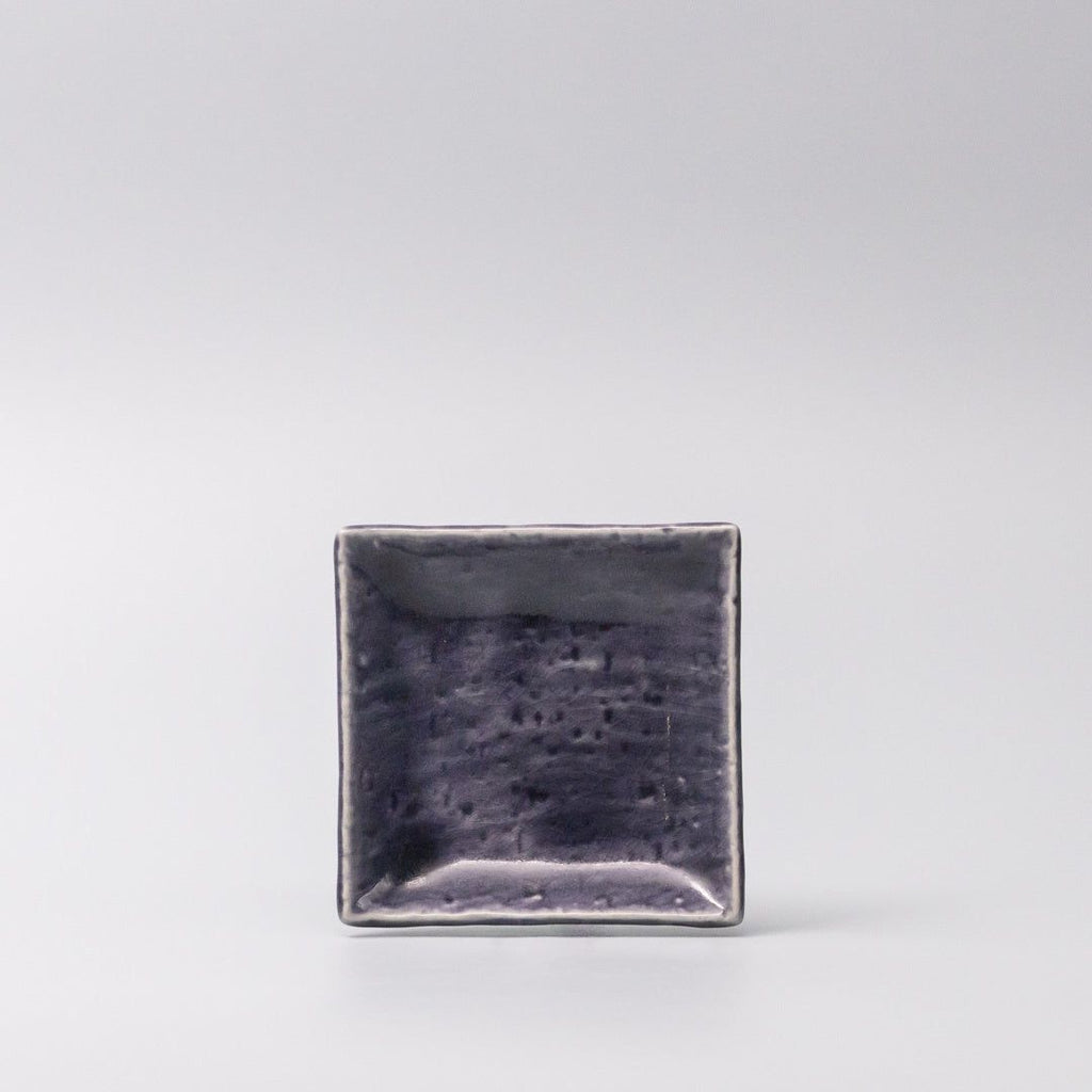 Sauce Dish 10cm Crackle Amethyst Glaze