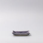 Sauce Dish 10cm Crackle Amethyst Glaze