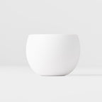 Cup Shochu 8.5cm Matte White & Light Blue Glaze