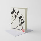 Card Handmade Congratulations Calligraphy