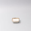 Y2472 Sauce Dish Square 7cm Flax Glaze