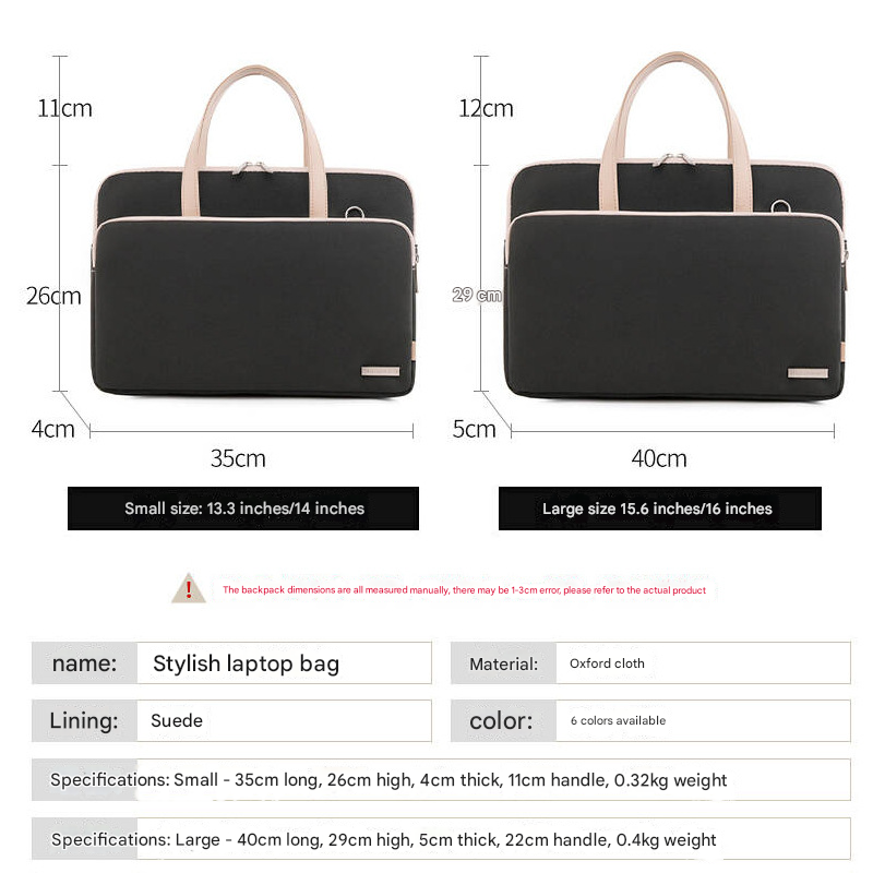 Beige Chic Padded Laptop Bag for 15.6-Inch Notebooks - Versatile Shoulder Briefcase with Trolley Strap