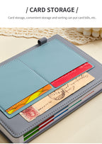 Orange A5 PU Leather Agenda for Productivity & Time Management-Undated Daily & Hourly Planner Pro