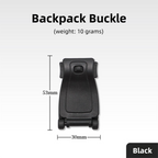 10 Pack Black MOLLE Clip Tactical Strap-Management Tool -  Ultralight Portable Backpack Buckle for Tactical Outdoor Gear Attachment