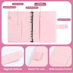 Purple 100 Envelope Savings Challenge Binder - A5 Budget Planner & Money Organizer with Zipper Pockets - Perfect for Couples & Families