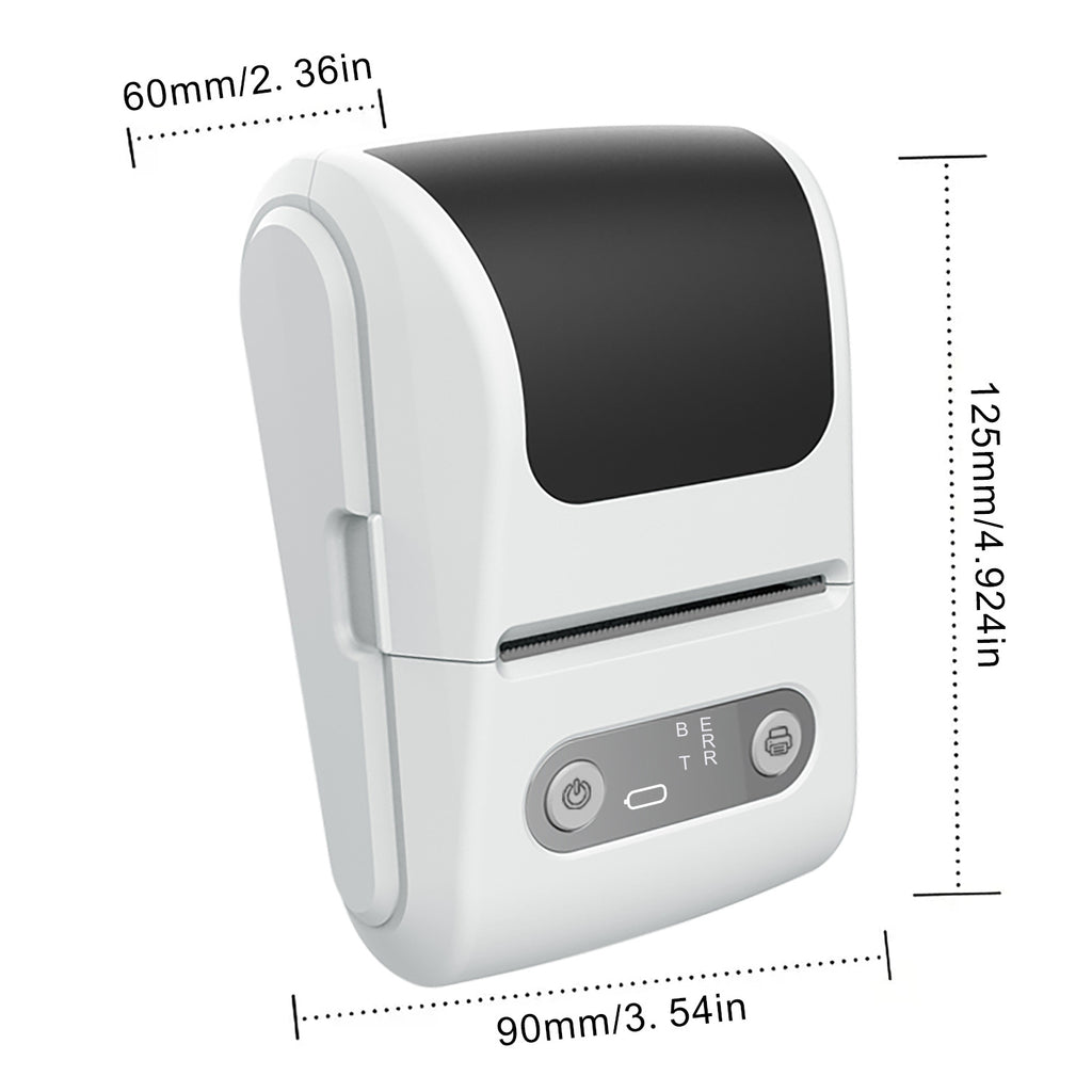 Blue Portable Bluetooth Thermal Label Printer – Compact, Ink-Free Mini Label Maker for Home, Office, and Small Business Use in Australia