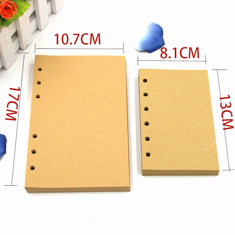 2-Pack A7 Nautical Vintage PU Leather Student Notebook - Pirate Style Strapped Diary with 150 Pages of Refillable Kraft Paper(Coffee Brown)