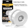 Multifunctional Reusable Nano Double-Sided Tape 2 Rolls with Dust Covers Heavy Duty Mounting Solution for Local Home and Office Organization