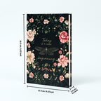 2PCS Elegant Vintage Floral Hardcover Notebook | Today is a New Beginning Dragonfly Journal | Creative A6 Portable Planner