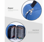 Black72-Slot Pencil Case  Large Capacity -Oxford Cloth Storage for Students, Artists & Stationery (23x7x16 cm, 228g)