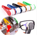 10 Pcs Color mixing Portable Eyeglass Cleaning Clip - Dual-Sided Microfiber Tongs for Safe, Streak-Free Lens Care