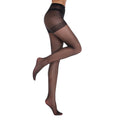 Size 2XL 3 Pcs Black Women's 20 Denier Sheer Tights 3 Pack - Snag Resistant Nylon Elastane Pantyhose with Stretch Fit, Single Seam Design