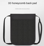 Black and Grey RFID Neck Passport Holder - 16.3 x 22.8 cm Lightweight Nylon and Polyester Crossbody Travel Wallet and Document Organiser for Phone, Cards, Cash and Tickets