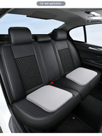 Grey Memory Foam Seat Cushion - 45 x 45 x 4.5 cm Polyester Cover, Removable Washable Cover, Portable Office Chair, Student, Dining Chair and Car Seat Pad