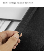 Black Three-Fold Clipboard with Document Holder – PP Material, Compact Design for Medical & Office Use