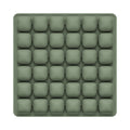Dark Green Portable 3D Aircell Travel Inflatable Seat Cushion with Built-in Pump – 36 Airbags Ergonomic Pressure Relief Pad with Lycra Cover & Non-Slip Base for Office Car Flight Long Sitting
