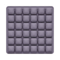 Purple Portable 3D Aircell Travel Inflatable Seat Cushion with Built-in Pump – 36 Airbags Ergonomic Pressure Relief Pad with Lycra Cover & Non-Slip Base for Office Car Flight Long Sitting