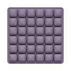 Purple Portable 3D Aircell Travel Inflatable Seat Cushion with Built-in Pump – 36 Airbags Ergonomic Pressure Relief Pad with Lycra Cover & Non-Slip Base for Office Car Flight Long Sitting