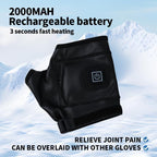 1 Pairs Wireless Electric 3 Levels Heated Fingerless Gloves  with Windproof Waterproof PU Leather, USB-C Rechargeable Outdoor Activities Hand Warmer for Men Women Riding Home Office