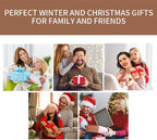 1 Pairs Wireless Electric 3 Levels Heated Fingerless Gloves  with Windproof Waterproof PU Leather, USB-C Rechargeable Outdoor Activities Hand Warmer for Men Women Riding Home Office