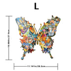 Enchanting Butterfly Wooden Jigsaw Puzzle for Adults - Dual Function 3D Puzzle Wall Art & Money Saving Box Ornament, Parent-Child Educational DIY Craft Gift, L Size 162 Pieces 11.2 x 11"