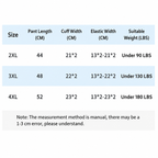 Black Waterproof Rain Leg Covers and Long Half Rain Pants, Quick Pull-On with Adjustable Elastic Top & Snap Closure Cuffs – Lightweight & Reusable, Windproof & Mudproof for Commuting, Cycling, Garden and Outdoor Activities (1 Pair 4XL)