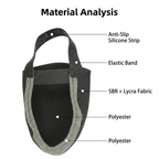L Size Waterproof & Dustproof Cycling Half Shoe Covers, Windproof Warm Lycra Toe Cover with Dual Elastic Anti Slip Strap and Quick-Wear Design for Winter Road Mountain Biking and Outdoor Activities