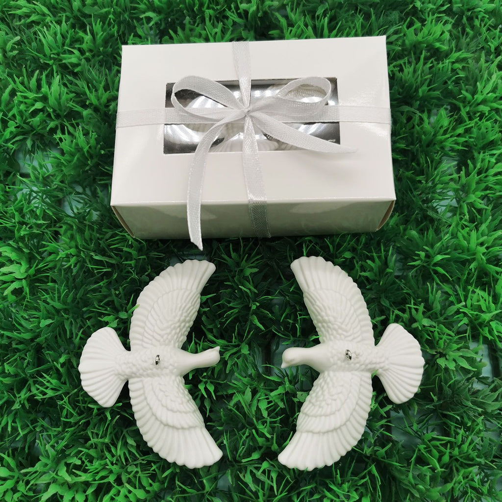 Crystal Dove and Fairy Christmas Ornament Set (20 PCS) – Elegant Peace Dove Fairy Hanging Pendant, Wedding Party Window Display Decor and Holiday Tree Accessories