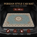 Style 2 Soft Crystal Velvet Waterproof Car Trunk Mat – 75×100cm Retro Floral Persian Cargo Liner with Non Slip Backing, Water Absorbent Quick Dry and Easy to Clean, Universal Auto Protector