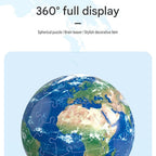 3D Globe Puzzle - 60 Piece Spherical Jigsaw , PVC Earth Model for Education and Home Decor