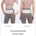 Grey Running Waist Pack—Made of waterproof nylon with an adjustable strap (fits waist sizes 60–110 cm); features a three-pocket design to store a phone and keys, includes reflective strips for safety during night runs, and is suitable for running, mountai