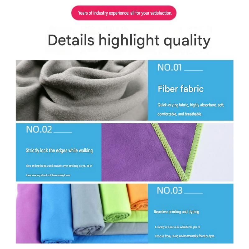 Dry and Breathable Sports combination-Black Running Waist Belt and Black 152*76cm and 80*40cm Microfiber Sports Towel Set - Waterproof Nylon Belt with Reflective Strips, Quick Dry Gym Towels for Fitness Running Swimming