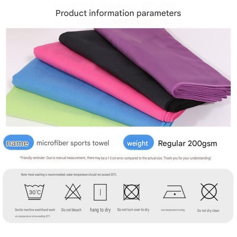 Dry and Breathable Sports combination-Black Running Waist Belt and Black 152*76cm and 80*40cm Microfiber Sports Towel Set - Waterproof Nylon Belt with Reflective Strips, Quick Dry Gym Towels for Fitness Running Swimming