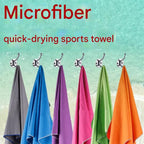 Dry and Breathable Sports combination-Blue Running Waist Belt and Blue 152*76cm and 80*40cm Microfiber Sports Towel Set - Waterproof Nylon Belt with Reflective Strips, Quick Dry Gym Towels for Fitness Running Swimming