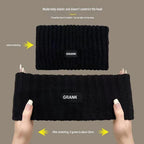 Khaki Women's Knitted Headkerchief- Soft Yarn Wide Ear Warmer Head Wrap, Stretchy Non-Slip Forehead Protector for Sports, Yoga, Postpartum Care and Winter Outdoor Activities