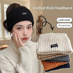 Women's Lightweight Outdoor Windproof and warm set - Khaki S Size Waterproof Windproof  Sun Protection Hooded Raincoat and Khaki Knitted Warm Headband Set for Hiking Travel Daily Wear