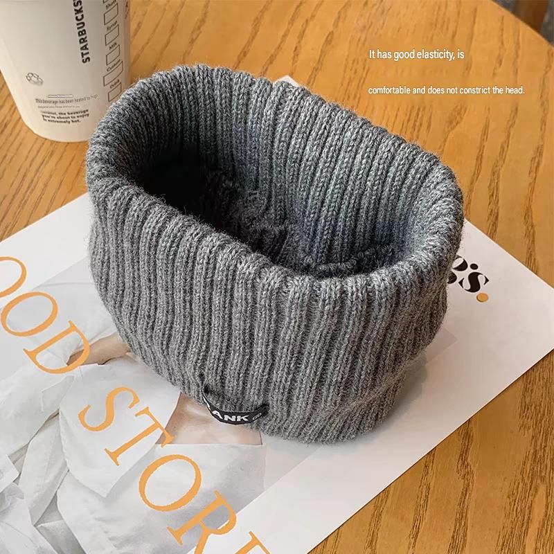 Women's Lightweight Outdoor Windproof and warm set - Black S Size Waterproof Windproof  Sun Protection Hooded Raincoat and Black Knitted Warm Headband Set for Hiking Travel Daily Wear
