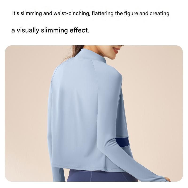 XL size Women's 2-Piece Running Yoga Set - White Colorblock Zip Jacket and coffee Faux Two-Layer Leggings, Slim Fit High Stretch Gym Activewear for Fitness and Training