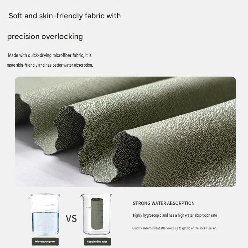 Green 50x100cm Portable Quick Dry Sports Towel - Ultra-Light Microfiber Cooling Towel with Waterproof Pouch, Fast Drying Sweat Absorbent Travel Gym Towel for Outdoor Fitness and Swimming