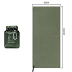 Green 50x100cm Portable Quick Dry Sports Towel - Ultra-Light Microfiber Cooling Towel with Waterproof Pouch, Fast Drying Sweat Absorbent Travel Gym Towel for Outdoor Fitness and Swimming